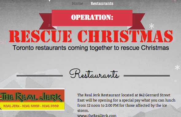 Restaurant rescue Christmas