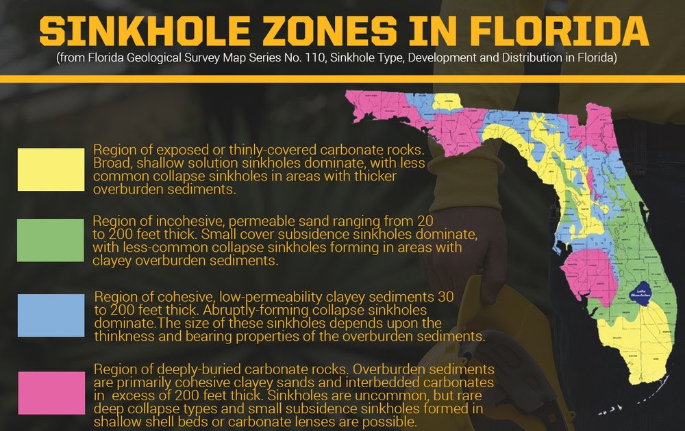 Map Of Florida Sink Holes Florida Map 2018