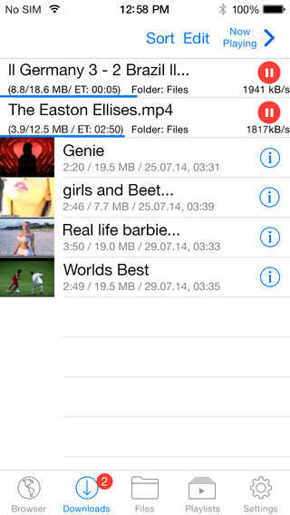 Ảnh chụp màn hình của iPhone 3