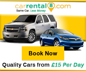 CarRental8 - Quality Cars from £15 Per Day