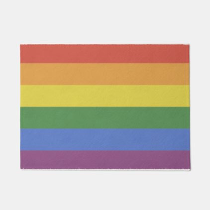 Customizable Doormat rainbow
