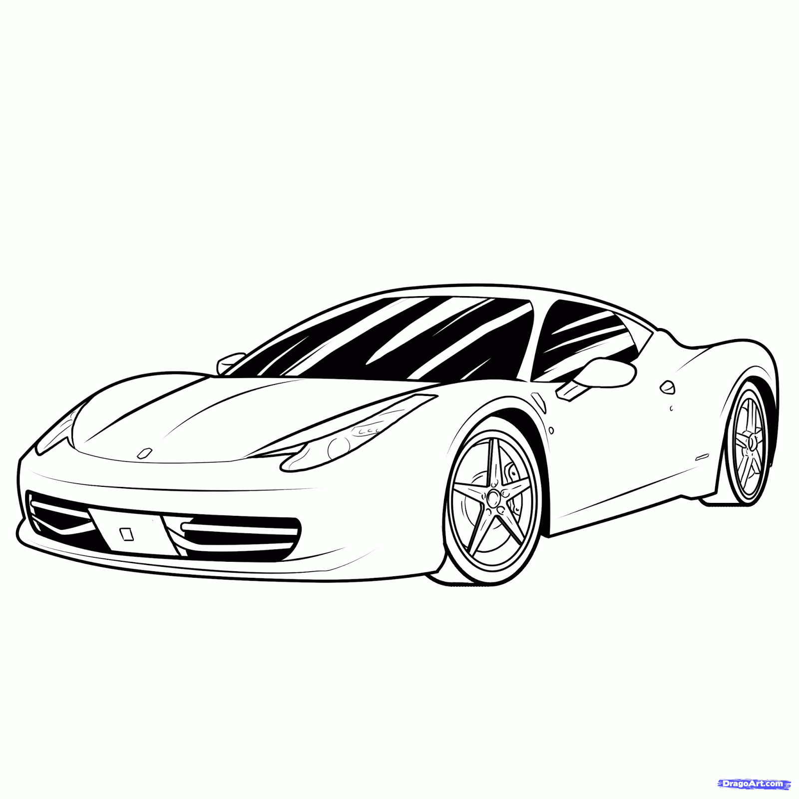Sports Cars Drawing - Supercars Gallery