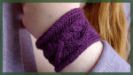 Cabled cuff band free knit pattern