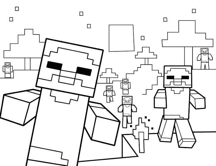 Minecraft Coloring Pages Mutant Zombie Coloring And Drawing