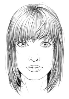A Drawing Of Girl Hair
