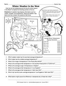 weather worksheet: NEW 441 WEATHER MAP READING WORKSHEET