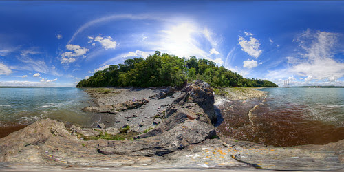Equirectangular of the St-Lauwrence River