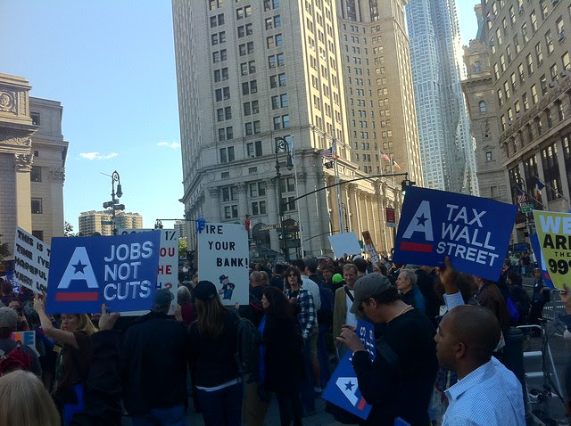 Community & Labor Rally & March, Occupy Wall Street