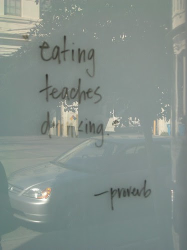 eating teaches drinking