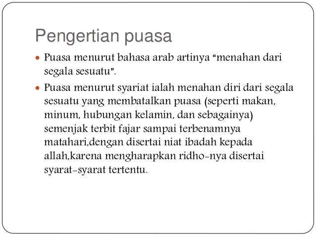 Apakah Pengertian Puasa Menurut Bahasa لم يسبق له مثيل الصور