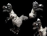 Cockadoodle-Roar?!?! Toy Art Gallery presents: POULTRY REX monochrome by Ron English!!!