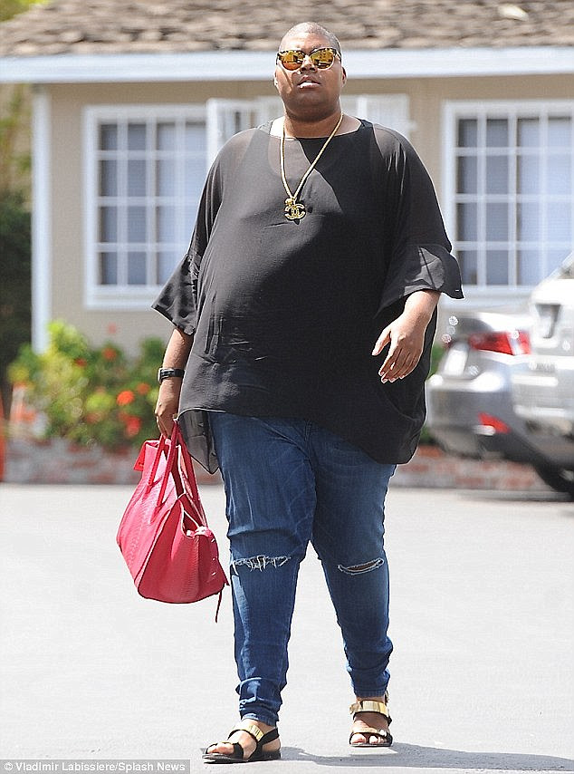 Flashback: EJ pictured in Los Angeles in August 2014, a month before he underwent weight loss surgery