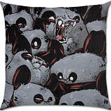 Angry Woebots x Silent Stage - “Mono Fur & Fang″ microsuede 16" pillow!!!