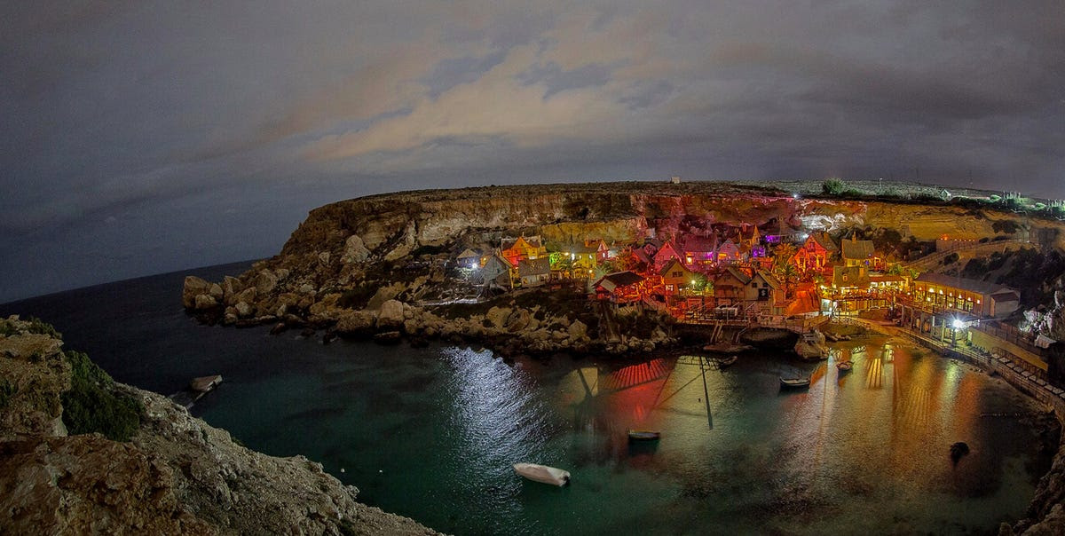 A few years ago, Kroeger took his kids to Popeye Village. Though he was caught off-guard a little by the colors on the houses, he could still appreciate it.