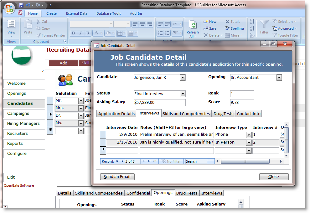 Microsoft Access Template Free Download Collection