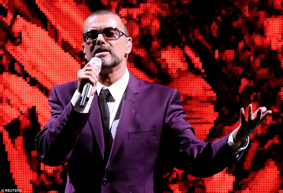 Despite a glittering life onstage Michael had endured a turbulent personal life which saw him battle substance abuse and fall seriously ill with pneumonia in 2011 (pictured, on his 'Symphonica' tour in Vienna, 2012)