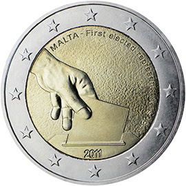 Face comemorativa da moeda de €2 Face comemorativa da moeda de €2