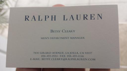 Clothing Store «Ralph Lauren», reviews and photos, 7830 Girard Ave, La Jolla, CA 92037, USA