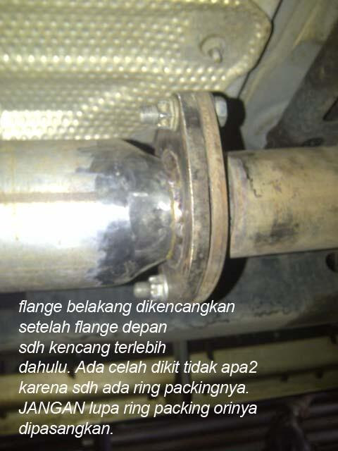 Mengganti Front Pipe Knalpot Toyota Fortuner dan melepas catalyst Mengganti Front Pipe Knalpot Toyota Fortuner dan melepas catalyst