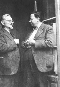 León Trotsky con Diego Rivera