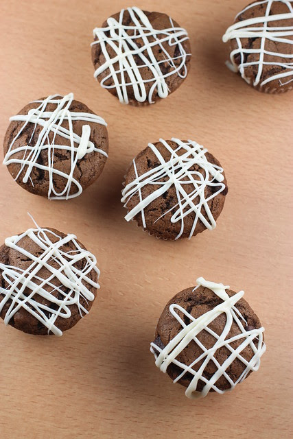 Chocolate Chocolate Chocolate Chip Muffins