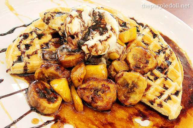 Banana-Mango Waffle ala Mode (P125)