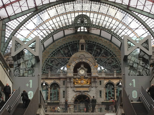 Antwerp station clock