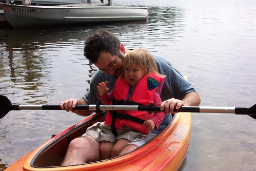 Celeste tries kayaking