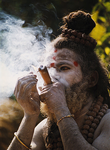 Sadhu smoke hashish or marijuana!!