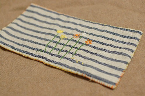 Spring flowers mini quilt