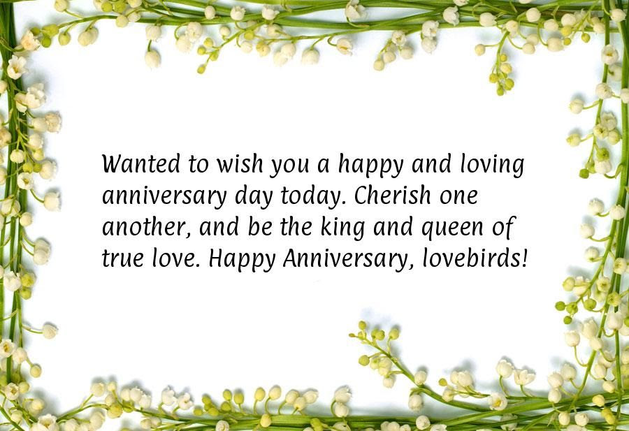 Lovebirds Happy Anniversary