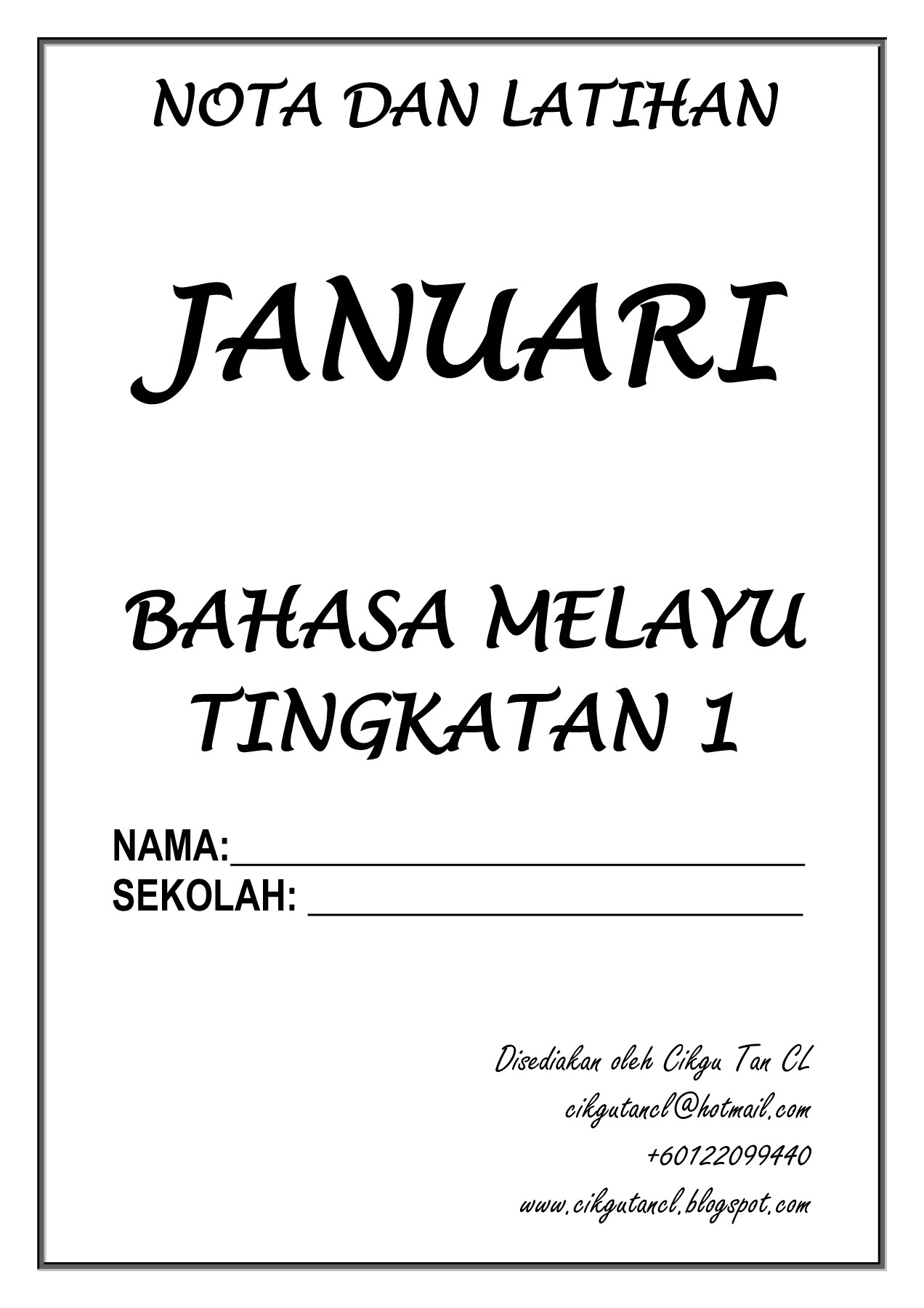 Latihan Bahasa Melayu Tingkatan 1 / Myb Buku Latihan Tip Praktis Kbat