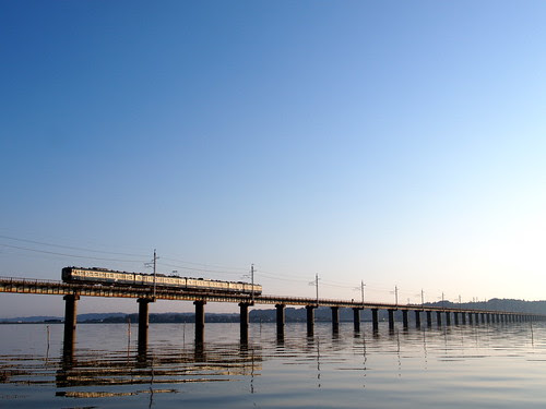 軌匡堂 113系 北浦橋梁