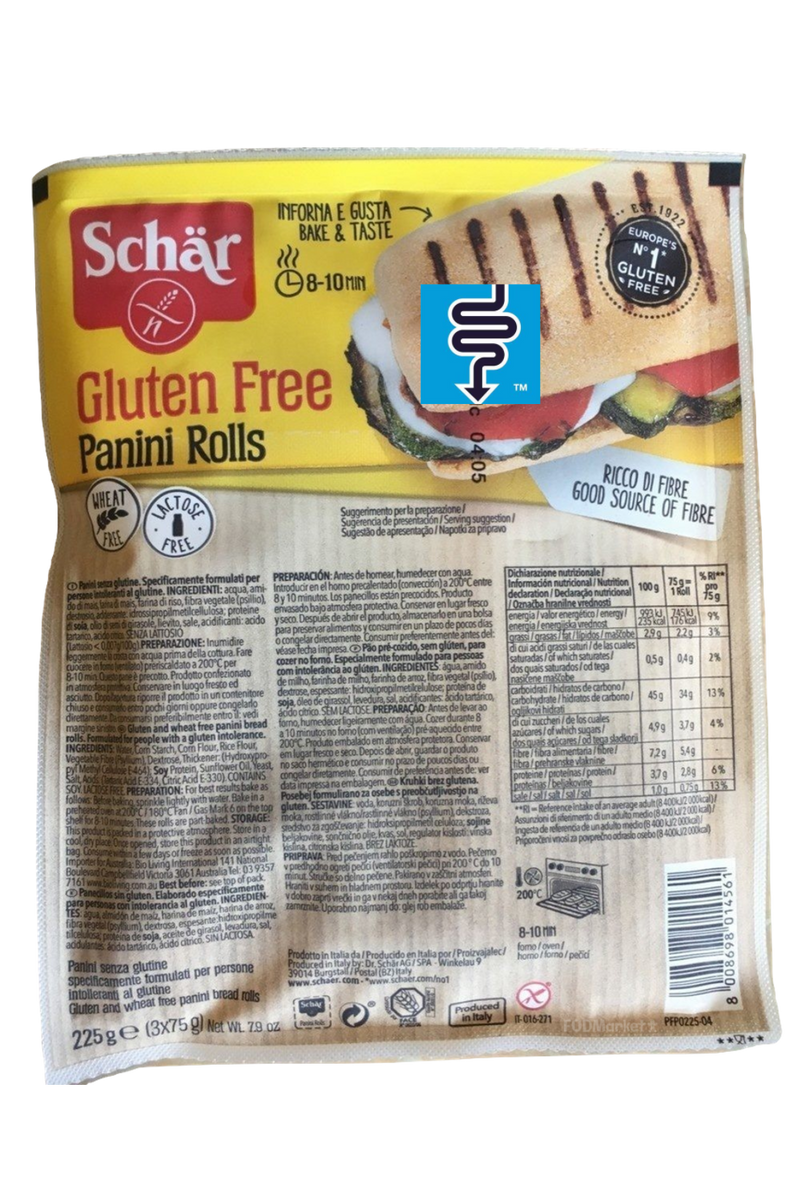 SCHAR Gluten Free Panini Rolls (225g) - FODMarket Ltd
