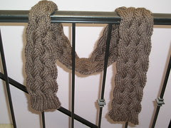 chunky braided scarf
