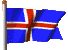 Bandera Animada de Islandia