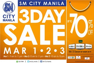 SM City Manila's 3 Day Sale