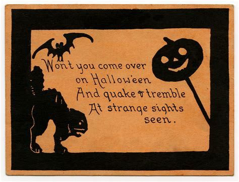 Vintage Halloween Clip Art Cute Card or Invitation The Vintage Halloween Clip Art Cute Card or Invitation The