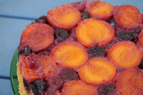 Apricot Cherry Upside Down Cake