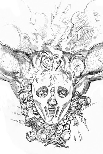 Tales of TMNT # 56 ..roughs by Paul Harmon (( 2009 ))