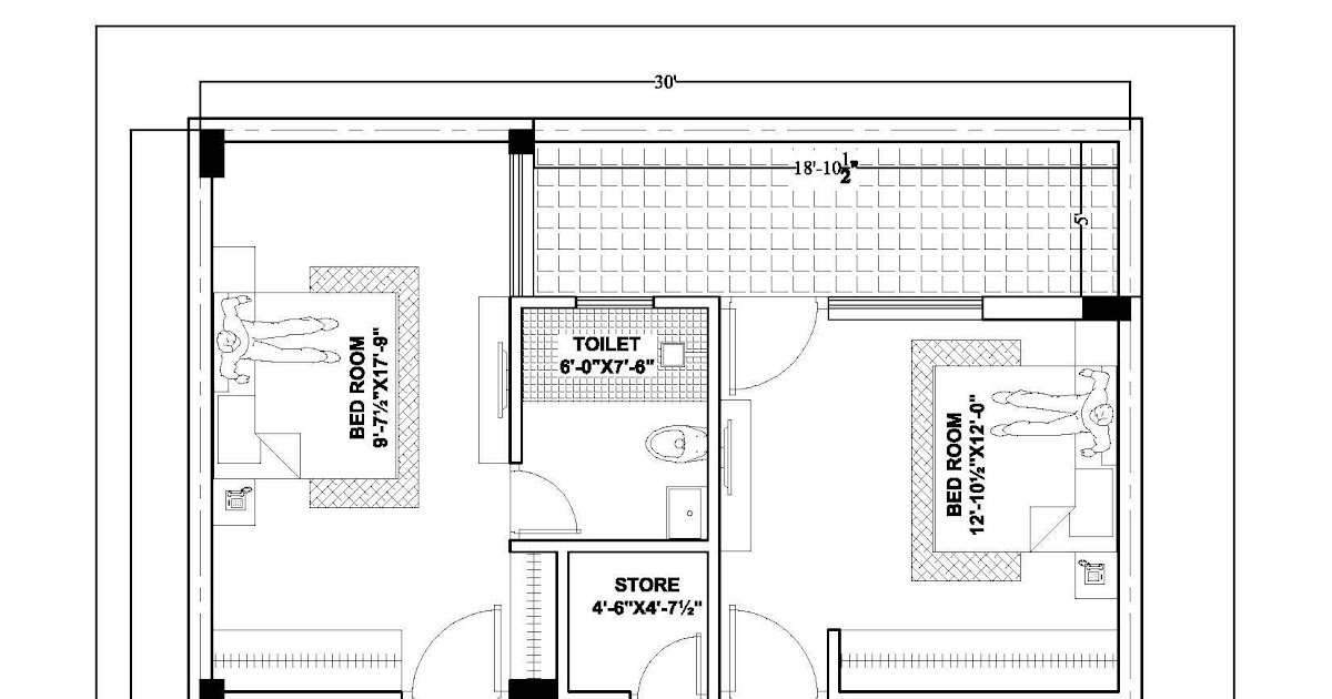 famous-concept-4-bedroom-plans-30x50-house-plan-elevation