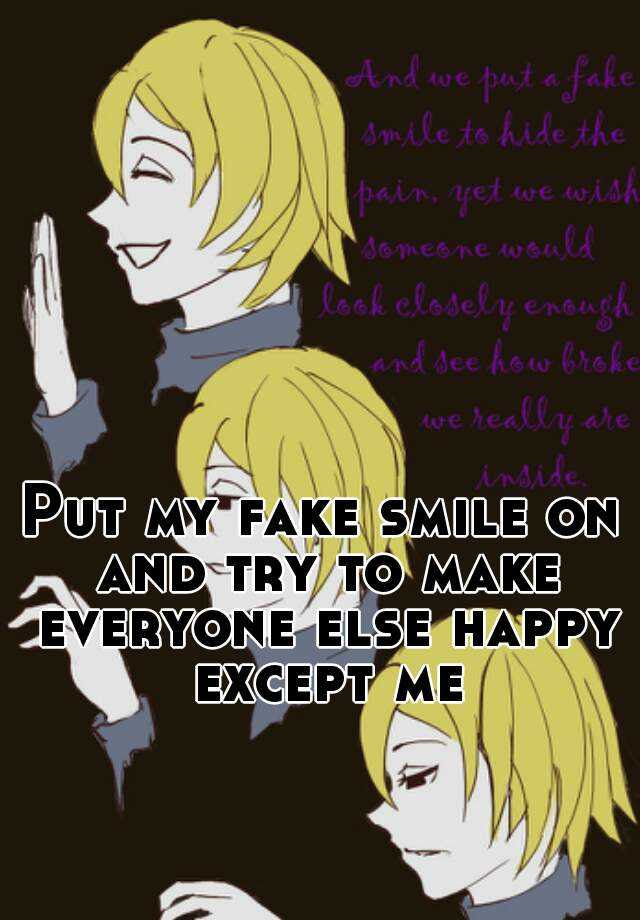 Anime Fake Smile
