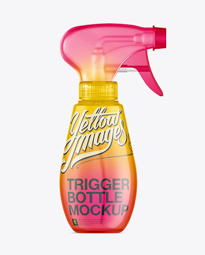 Download 350ml Plastic Trigger Bottle W Shrink Sleeve Label Mockup Packaging Mockups Yellowimages Mockups
