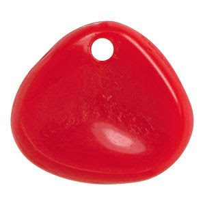 http://www.pinterest.com/pin/58828338856592681/ 2.5x7.5mm Opaque Red Rose Petal Czech Glass Bead | Fusion Beads