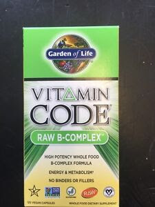 Garden Of Life Raw B-complex 120's Vitamin Code Whole Food ...