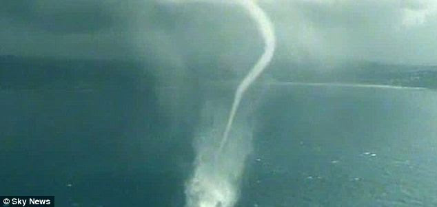 Speedy: Waterspouts can move at 80mph across the water