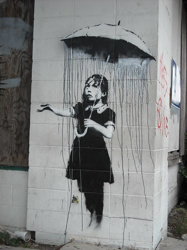 Banksy - It's Raining Grey Around Here