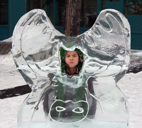 ice sculpture.