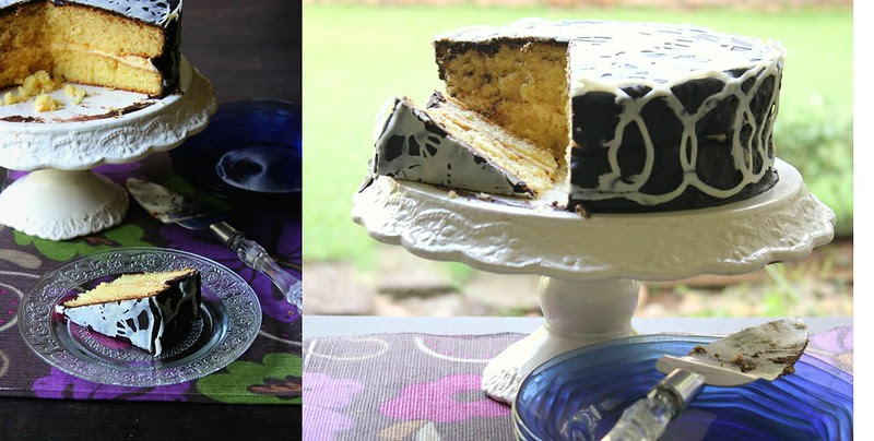 Custard Sponge Gateau