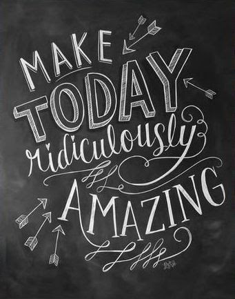Make Today Amazing Chalkboard Art Print